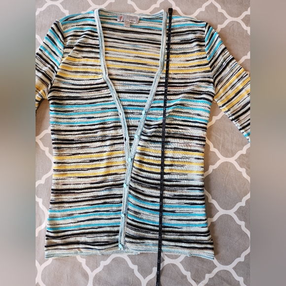 *Missoni Striped Lightweight Button Up Cardigan - Women's Small - Picture 7 of 10